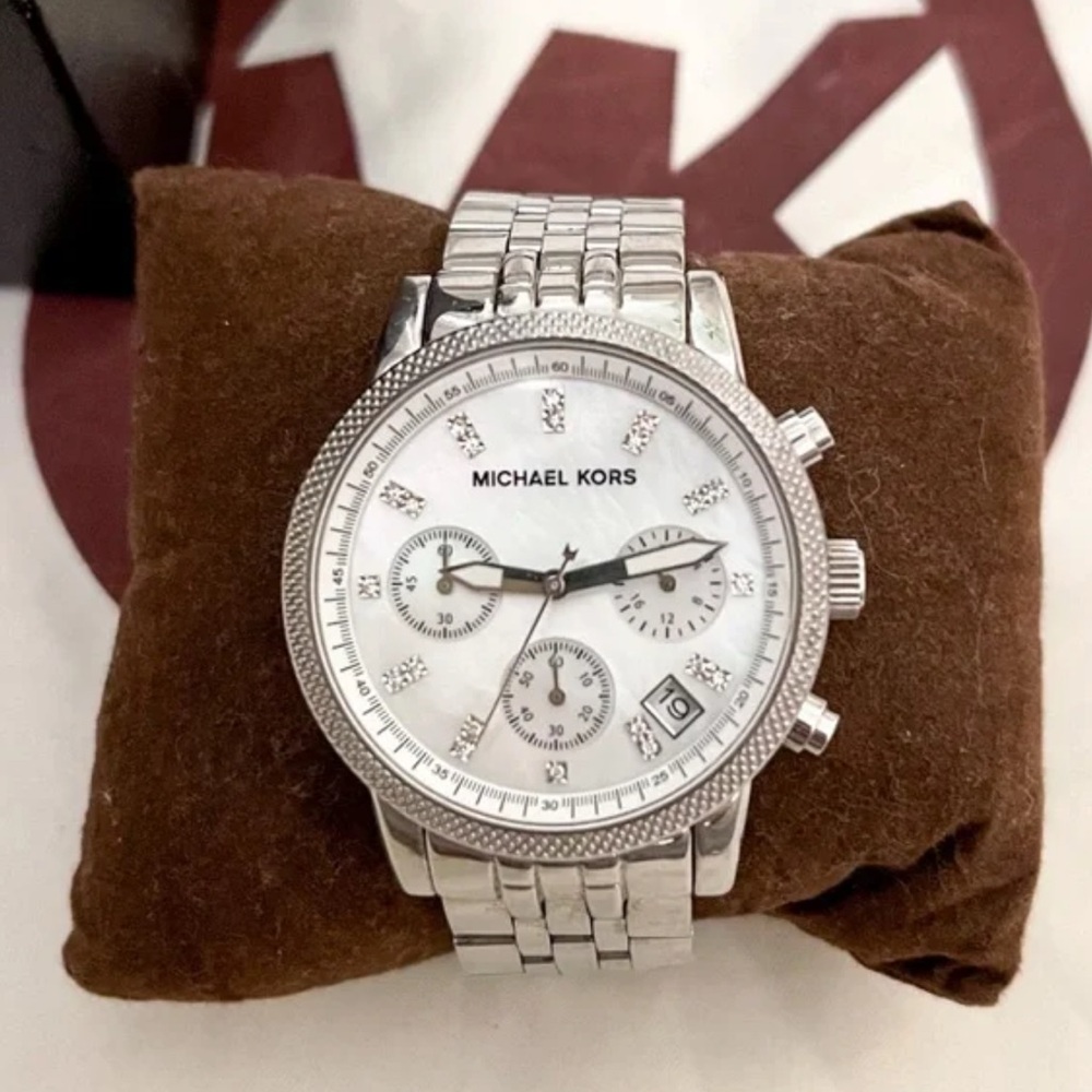 Michael Kors Silver Chronograph Watch